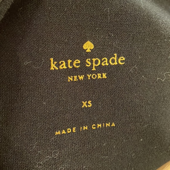 Kate Spade scalloped black top - Picture 3 of 5